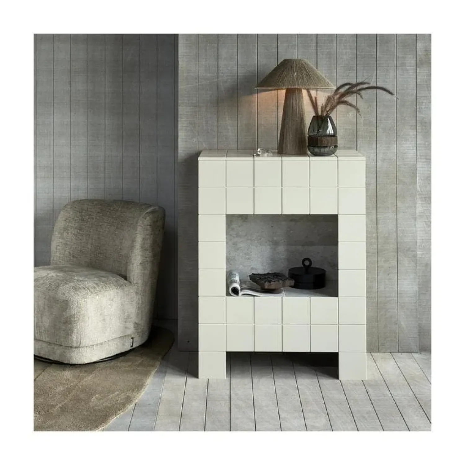 WOOOD Fauteuils|Atty Draaifauteuil velvet zand