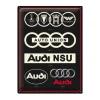 Metal Signs Metalen Borden|Audi logo’s oud,nieuw - metalen bord