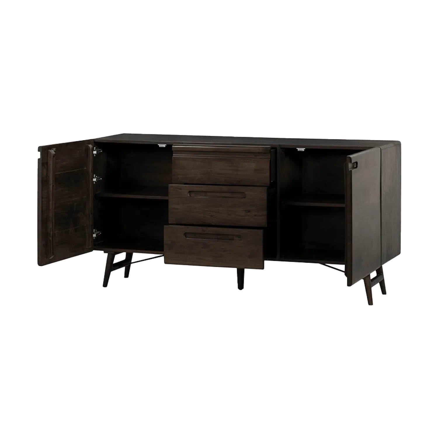 Tower living Dressoirs|Industriele Kasten|Aura Dressoir espresso Acaciahout 160 cm