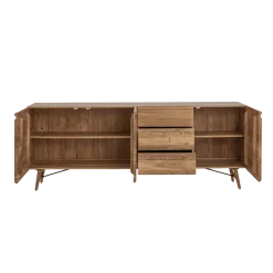 Tower living Dressoirs|Industriele Kasten|Aura Dressoir naturel Acaciahout 210 cm