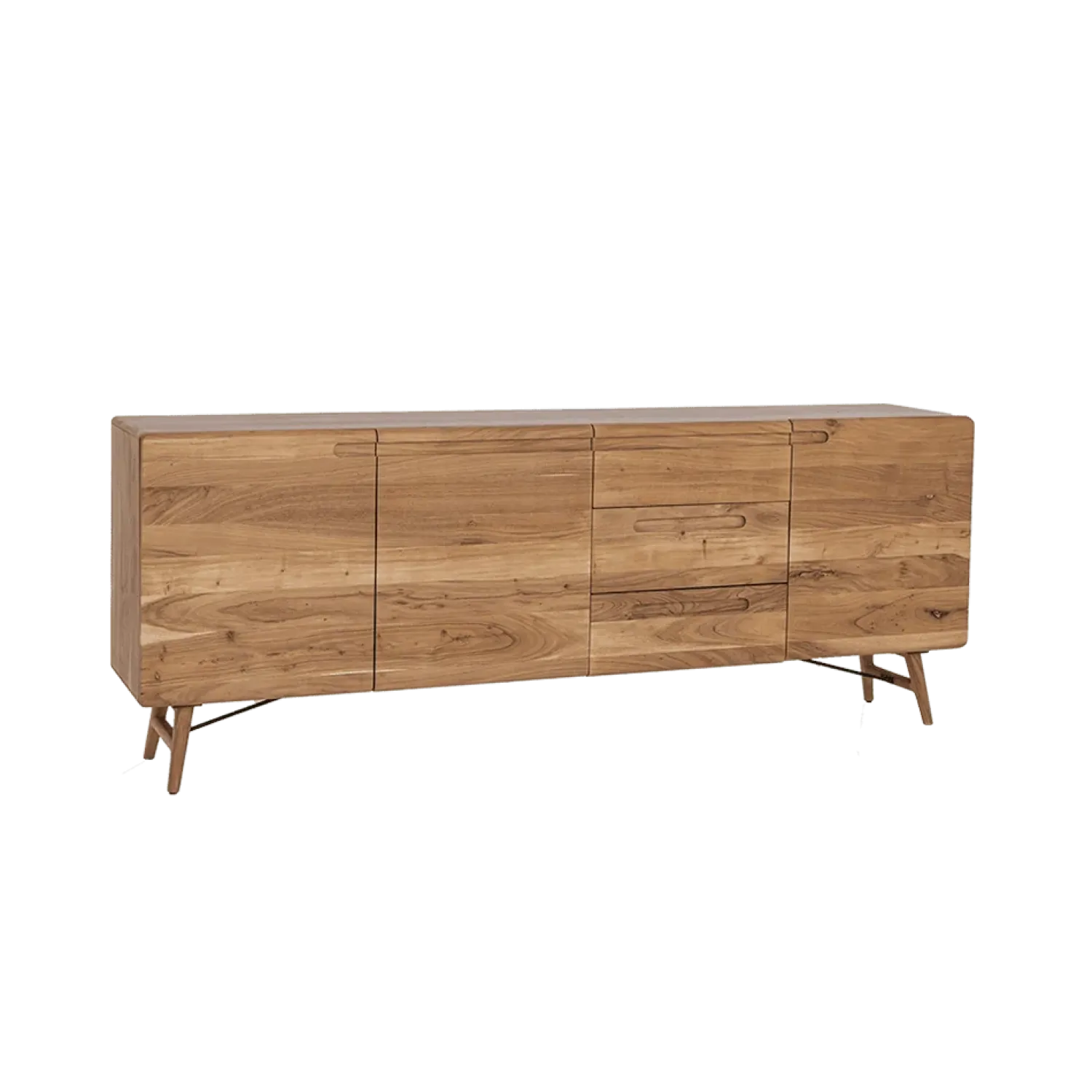 Tower living Dressoirs|Industriele Kasten|Aura Dressoir naturel Acaciahout 210 cm