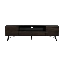 Tower living Industriele Kasten|Tv Meubels|Aura Tv meubel espresso Acaciahout 210 cm