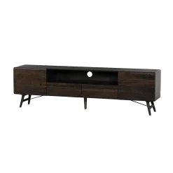 Tower living Industriele Kasten|Tv Meubels|Aura Tv meubel espresso Acaciahout 210 cm