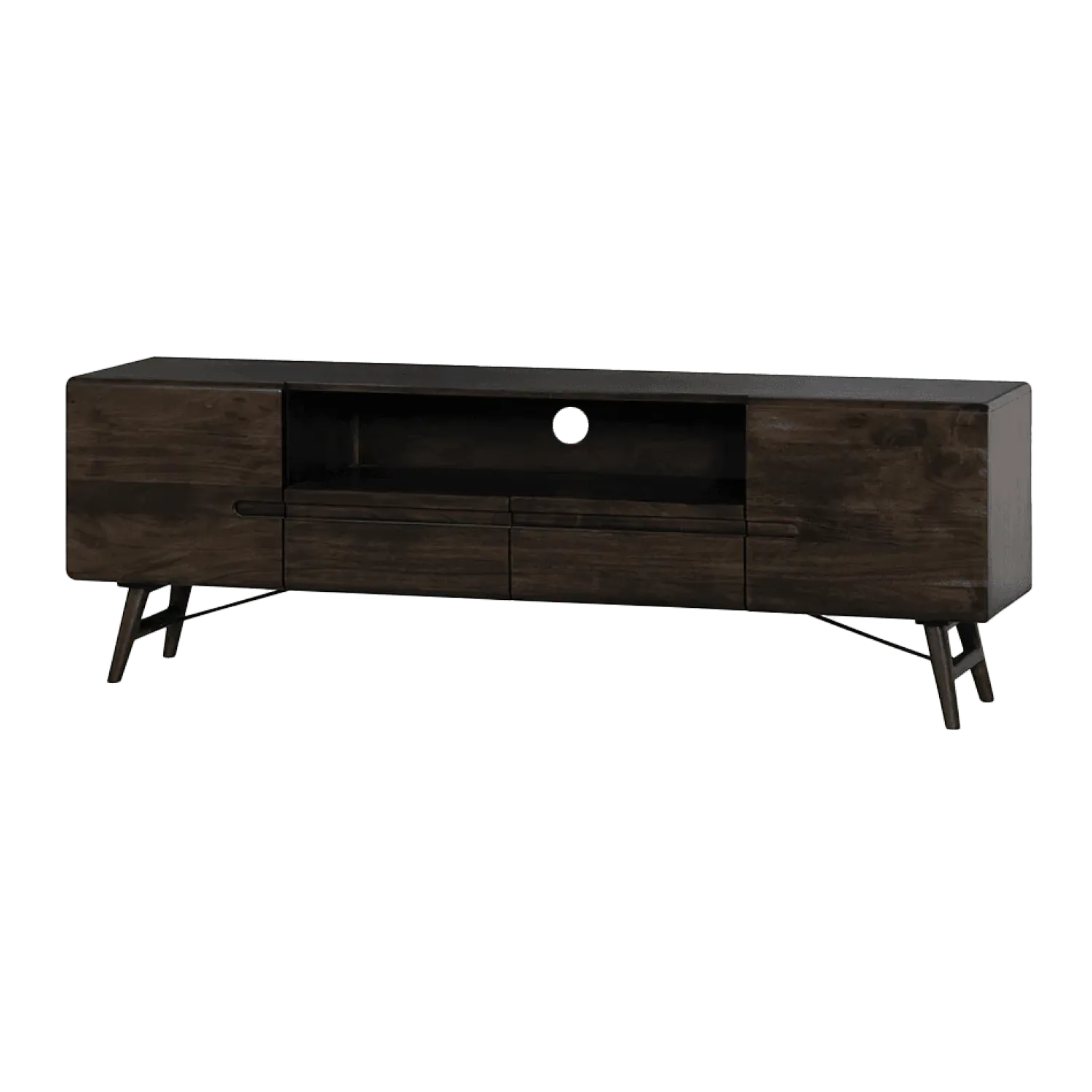 Tower living Industriele Kasten|Tv Meubels|Aura Tv meubel espresso Acaciahout 180 cm