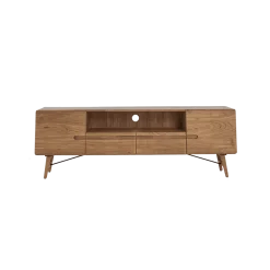 Tower living Industriele Kasten|Tv Meubels|Aura Tv meubel naturel Acaciahout 180 cm