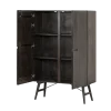 Tower living Wandkasten|Industriele Kasten|Aura Wandkast espresso Acaciahout 100 cm