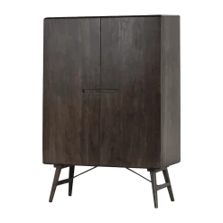 Tower living Wandkasten|Industriele Kasten|Aura Wandkast espresso Acaciahout 100 cm