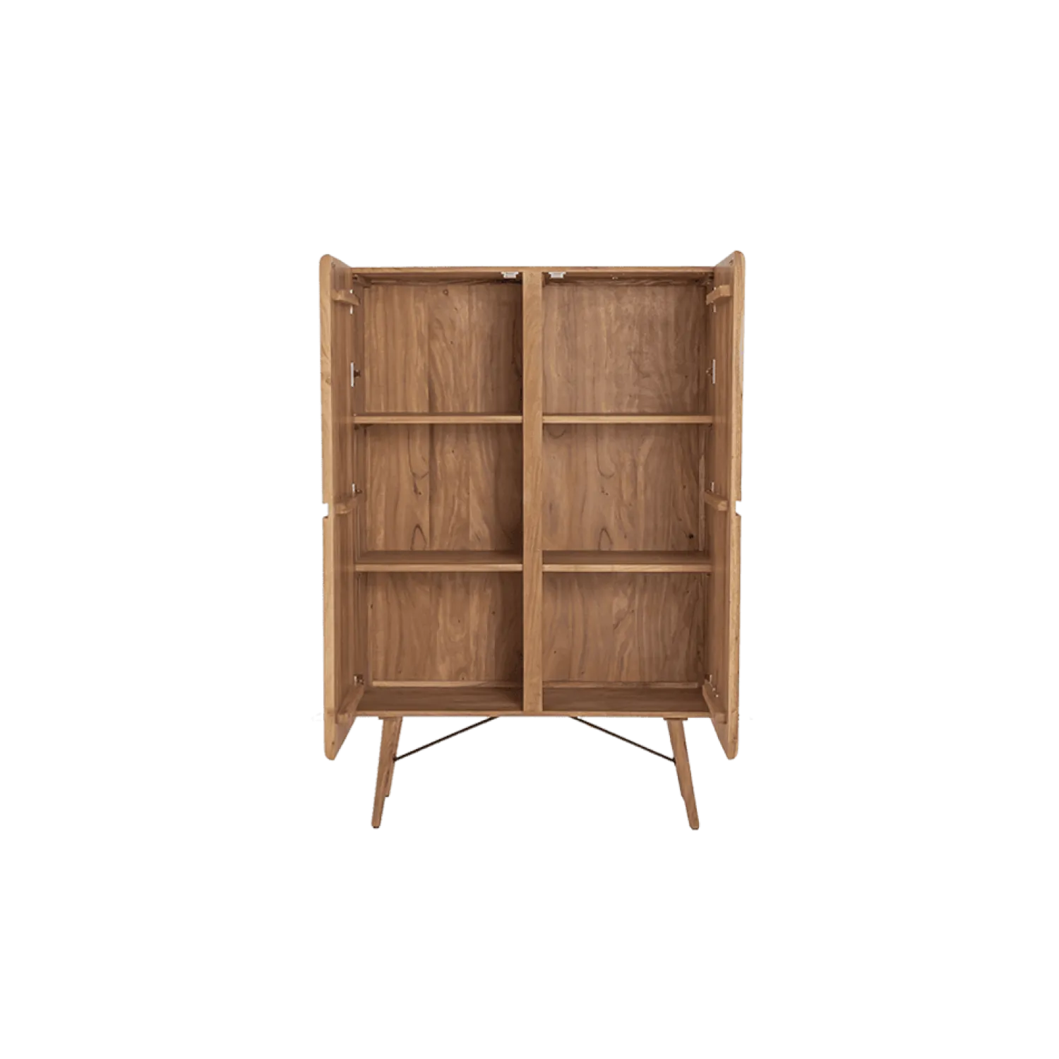 Tower living Wandkasten|Industriele Kasten|Aura Wandkast naturel Acaciahout 100 cm