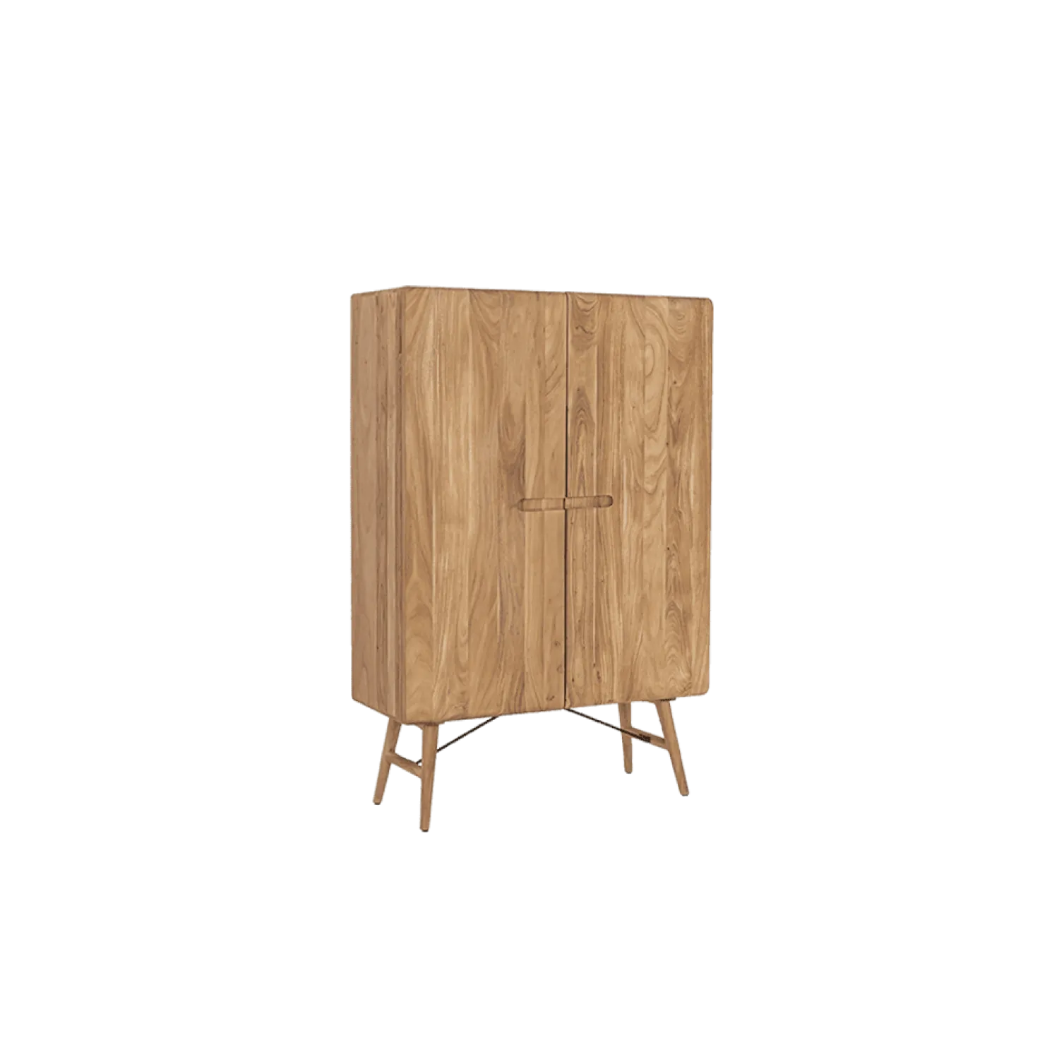 Tower living Wandkasten|Industriele Kasten|Aura Wandkast naturel Acaciahout 100 cm