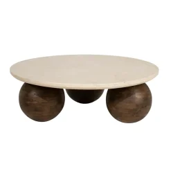 Eleonora Salontafels|Babs Salontafel rond Marmer 89cm
