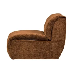 WOOOD Modulaire Banken|Baggy 1-zits element chenille middenbruin