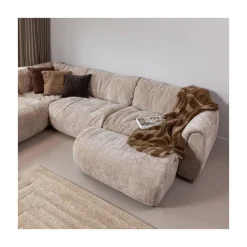 WOOOD Modulaire Banken|Baggy 1-zits element chenille zand