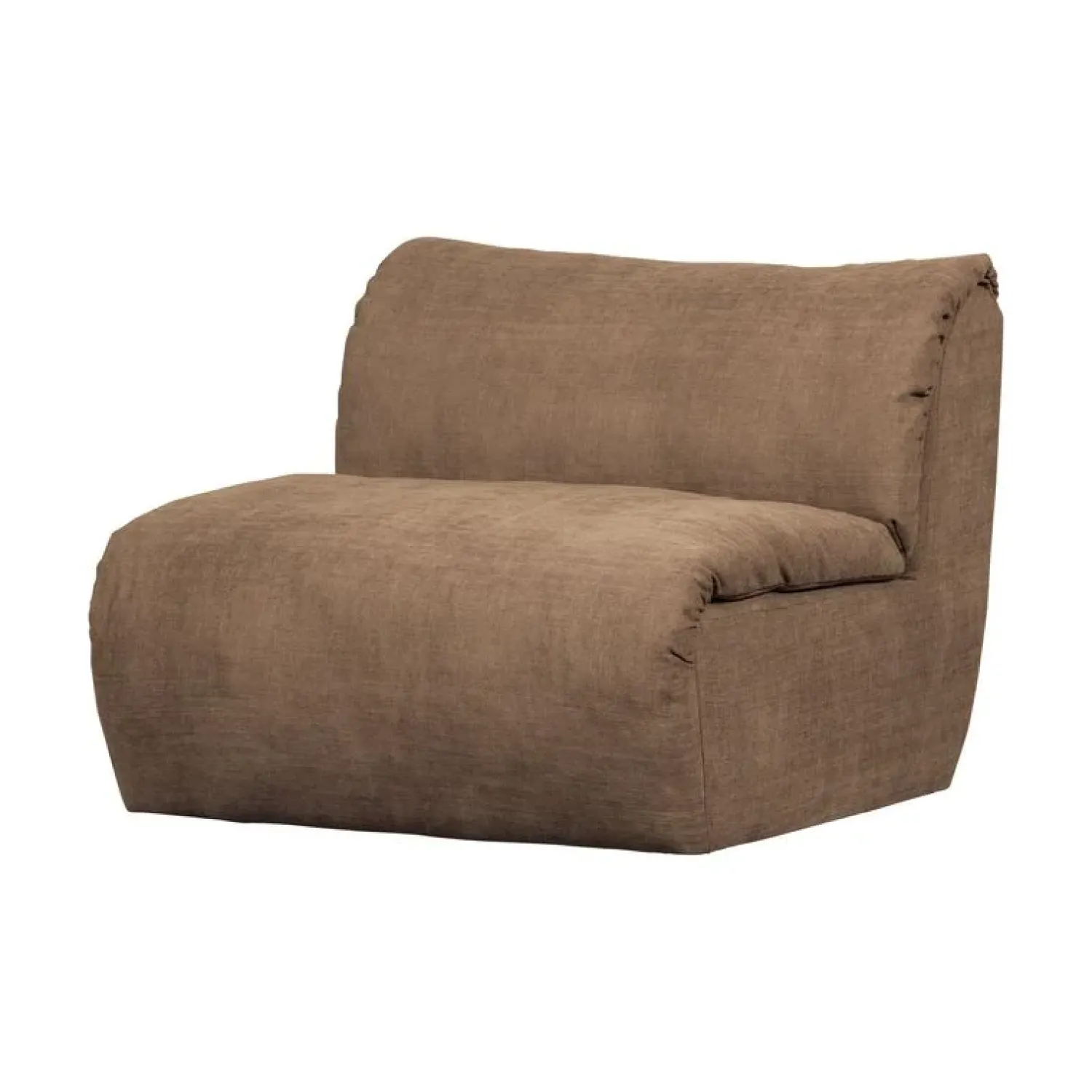 WOOOD Modulaire Banken|Baggy 1-zits element geweven chenille bruin
