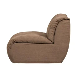 WOOOD Modulaire Banken|Baggy 1-zits element geweven chenille bruin