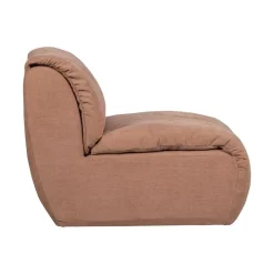 WOOOD Modulaire Banken|Baggy 1-zits element geweven chenille oudroze