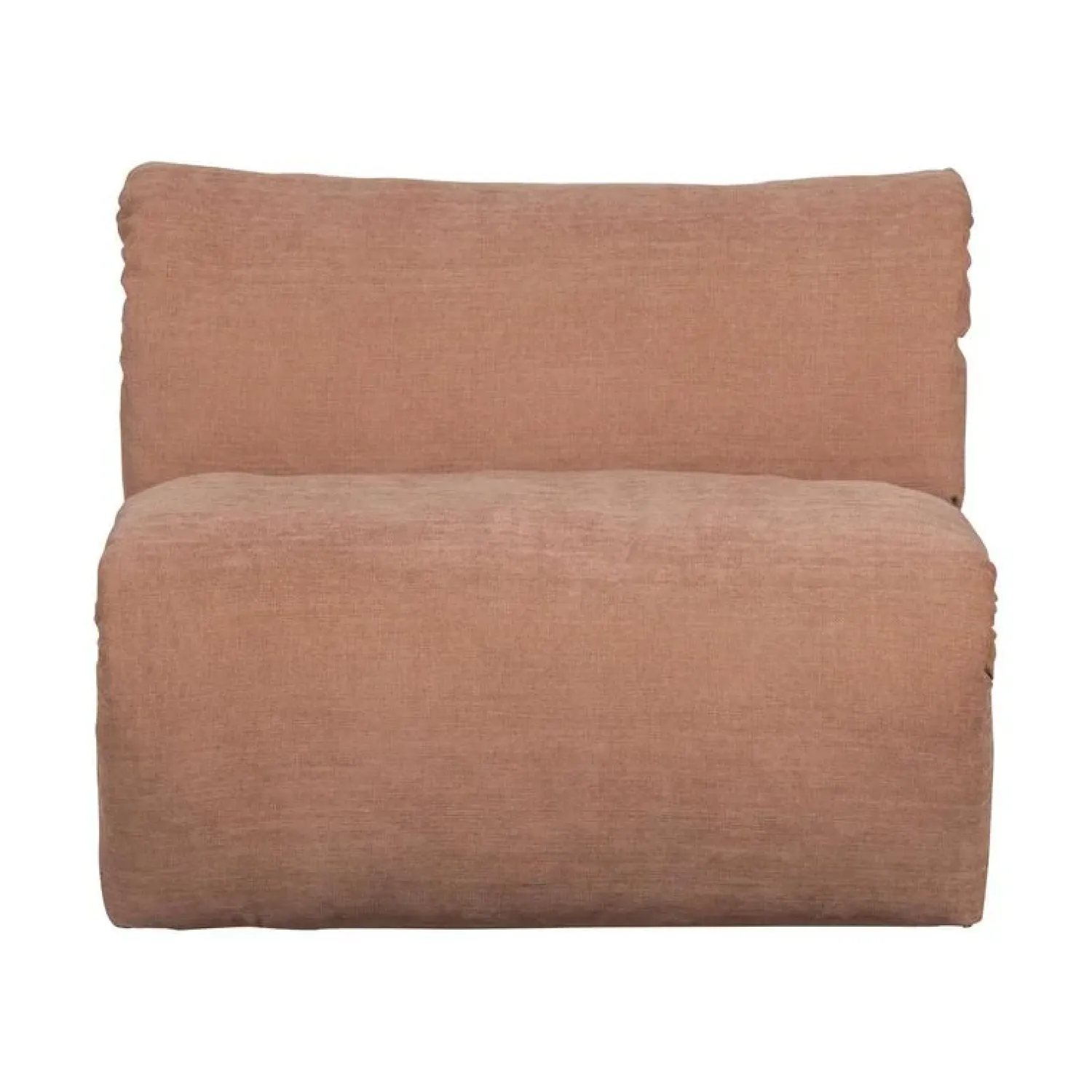 WOOOD Modulaire Banken|Baggy 1-zits element geweven chenille oudroze