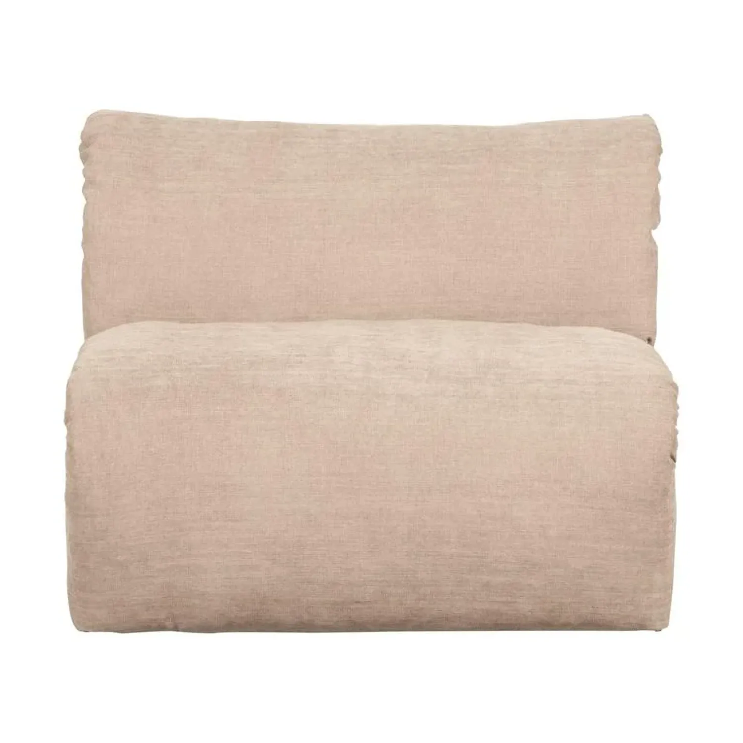 WOOOD Modulaire Banken|Baggy 1-zits element geweven chenille zand