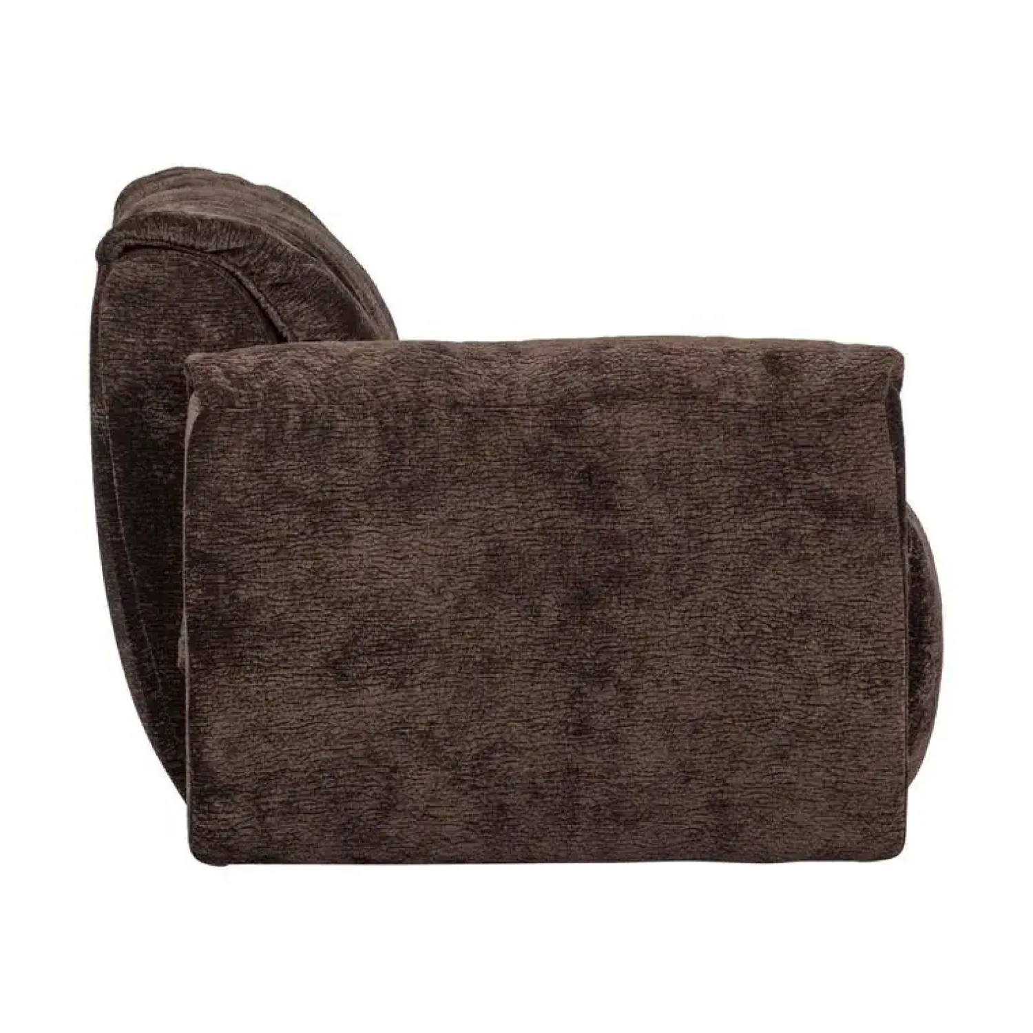 WOOOD Modulaire Banken|Baggy 1-zits element met arm links chenille donkerbruin