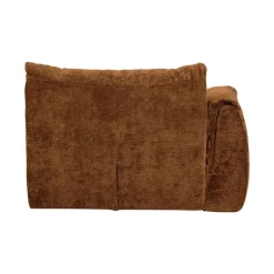WOOOD Modulaire Banken|Baggy 1-zits element met arm links chenille middenbruin