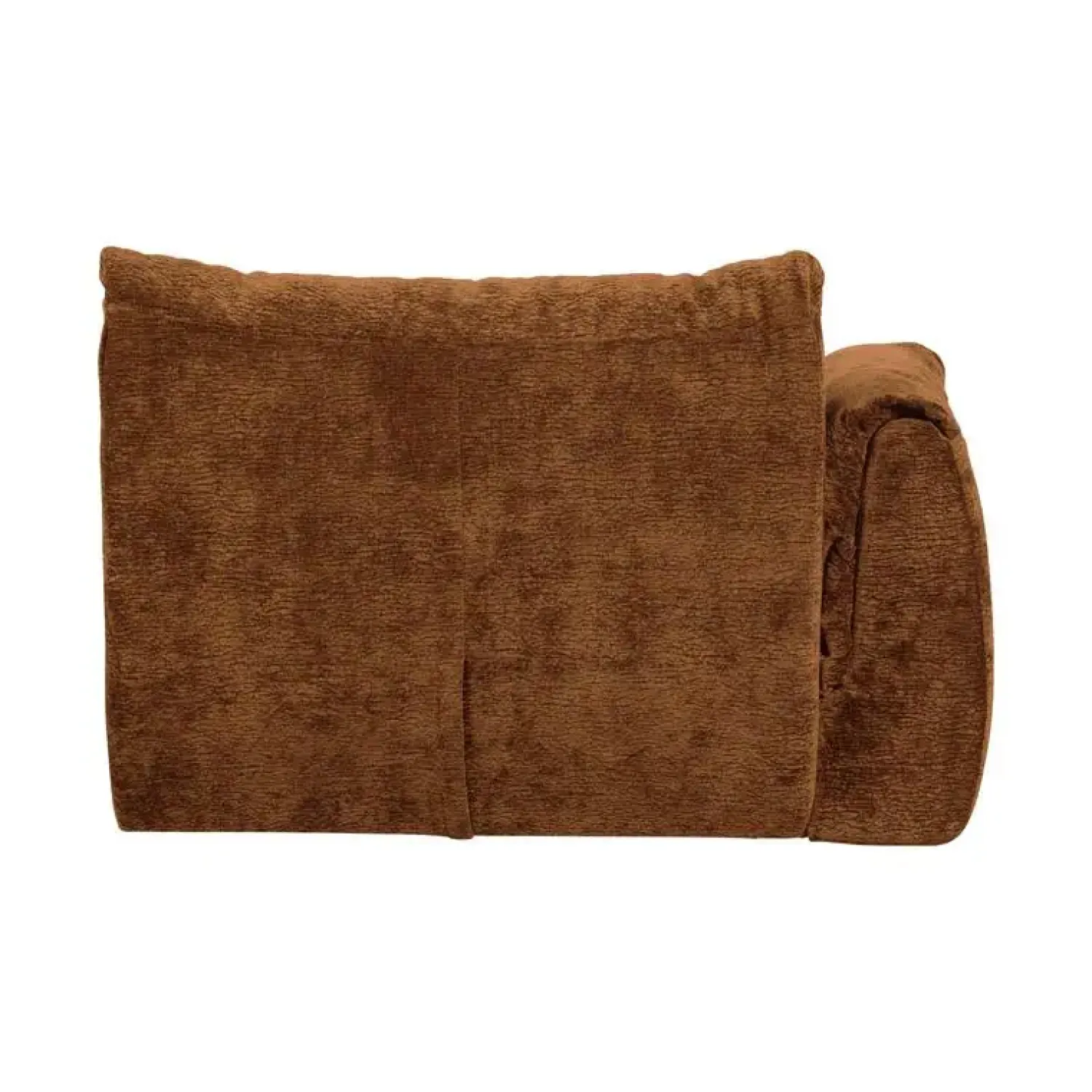 WOOOD Modulaire Banken|Baggy 1-zits element met arm links chenille middenbruin