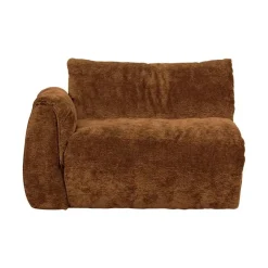 WOOOD Modulaire Banken|Baggy 1-zits element met arm links chenille middenbruin