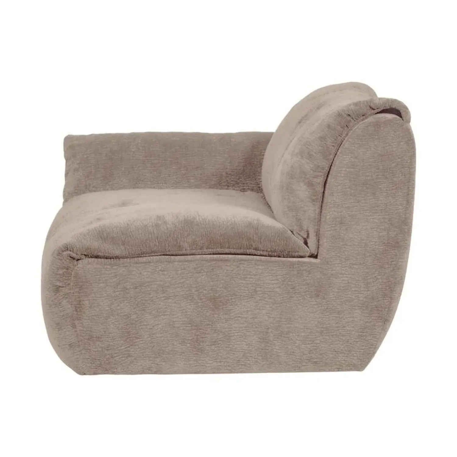 WOOOD Modulaire Banken|Baggy 1-zits element met arm links chenille zand