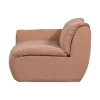 WOOOD Modulaire Banken|Baggy 1-zits element met arm links geweven chenille oudroze