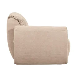 WOOOD Modulaire Banken|Baggy 1-zits element met arm links geweven chenille zand