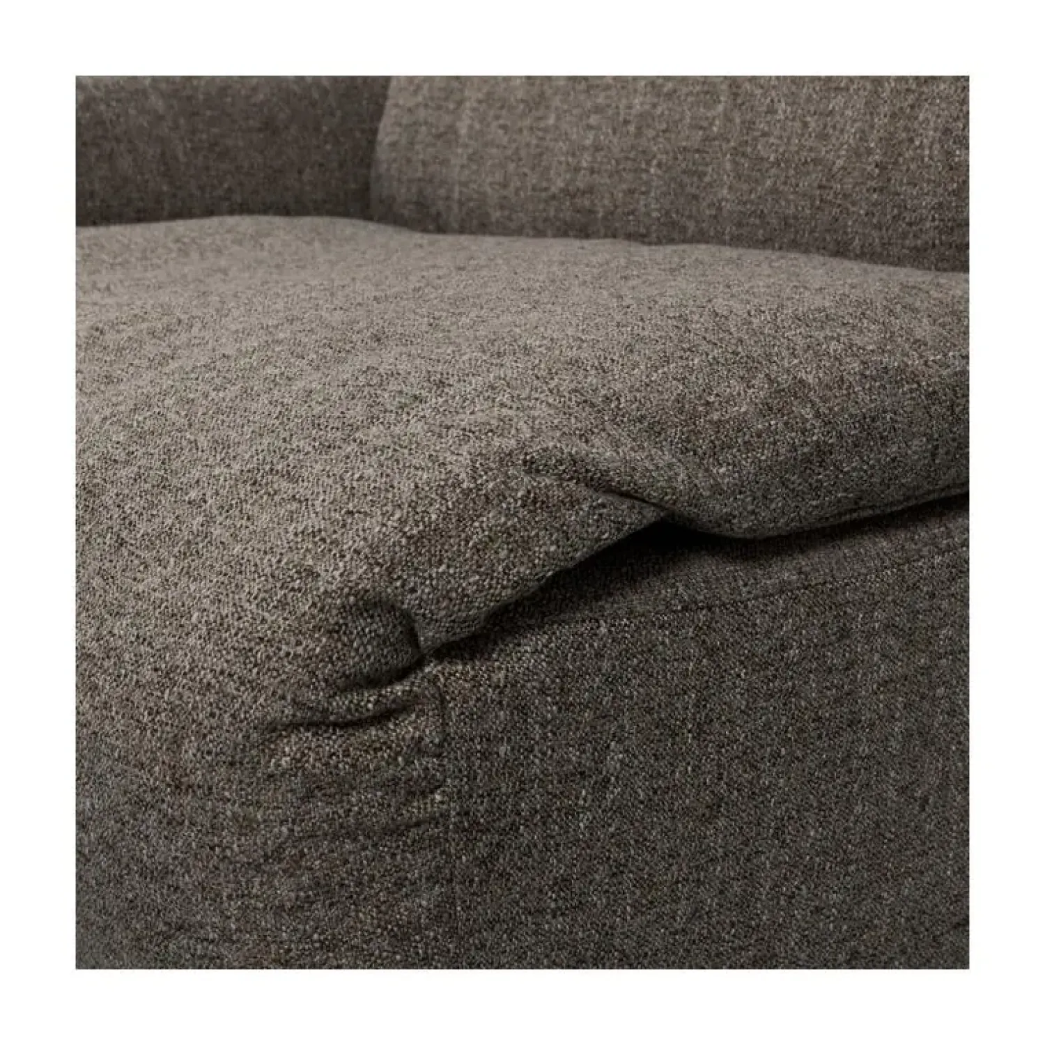 WOOOD Modulaire Banken|Baggy 1-zits element met arm links warmgrijs melange