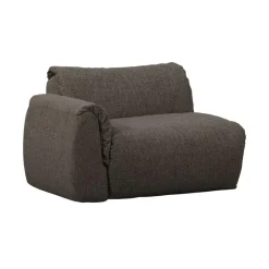 WOOOD Modulaire Banken|Baggy 1-zits element met arm links warmgrijs melange