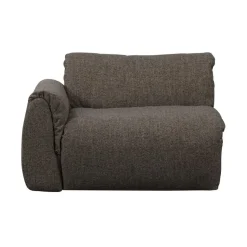 WOOOD Modulaire Banken|Baggy 1-zits element met arm links warmgrijs melange