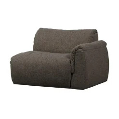 WOOOD Modulaire Banken|Baggy 1-zits element met arm rechts warmgrijs melange