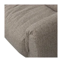 WOOOD Modulaire Banken|Baggy 1-zits element met arm rechts bruin melange