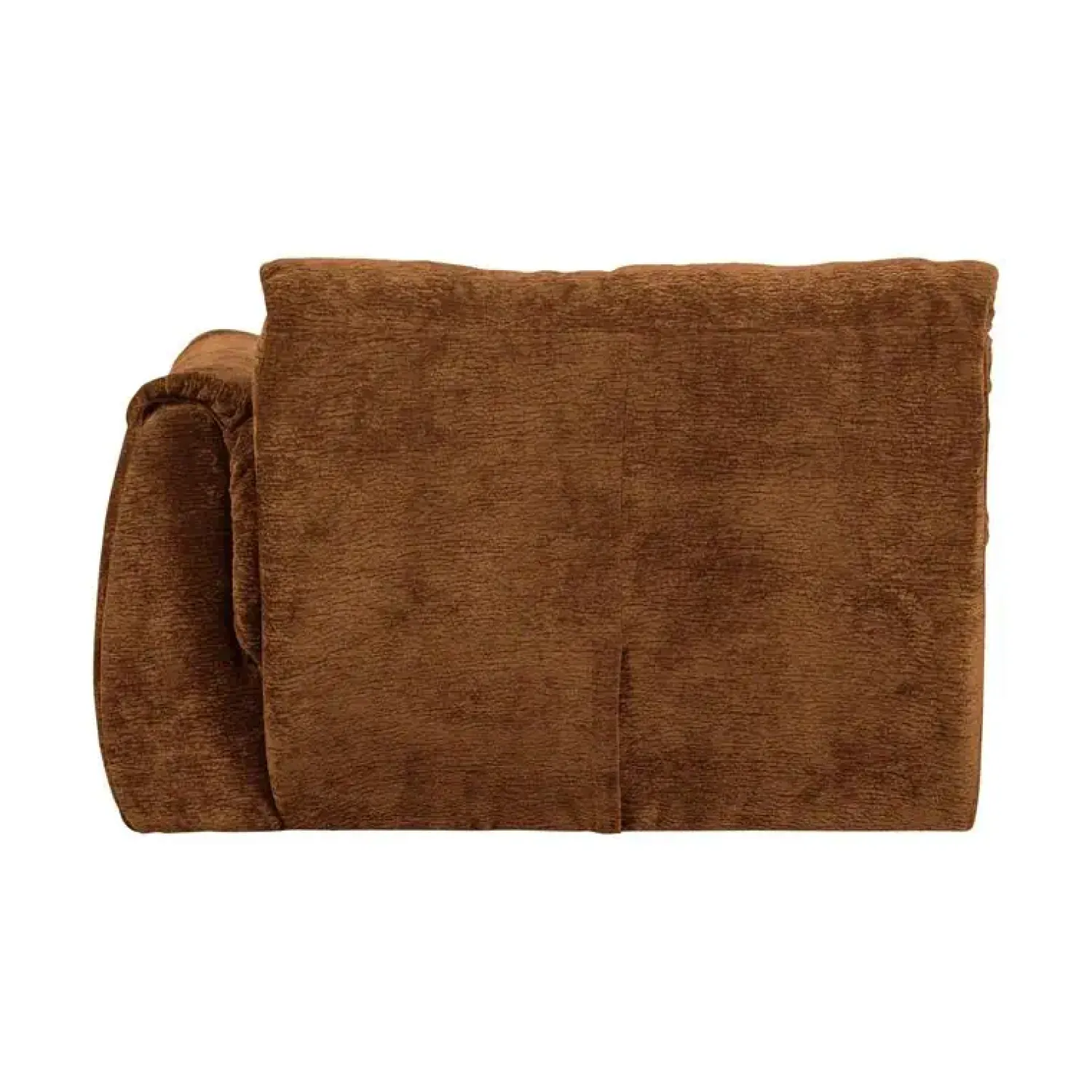 WOOOD Modulaire Banken|Baggy 1-zits element met arm rechts chenille middenbruin