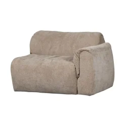 WOOOD Modulaire Banken|Baggy 1-zits element met arm rechts chenille zand