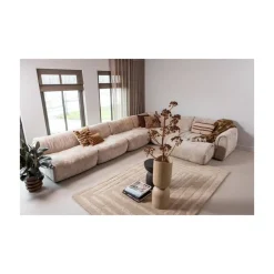WOOOD Modulaire Banken|Baggy 1-zits element met arm rechts chenille zand