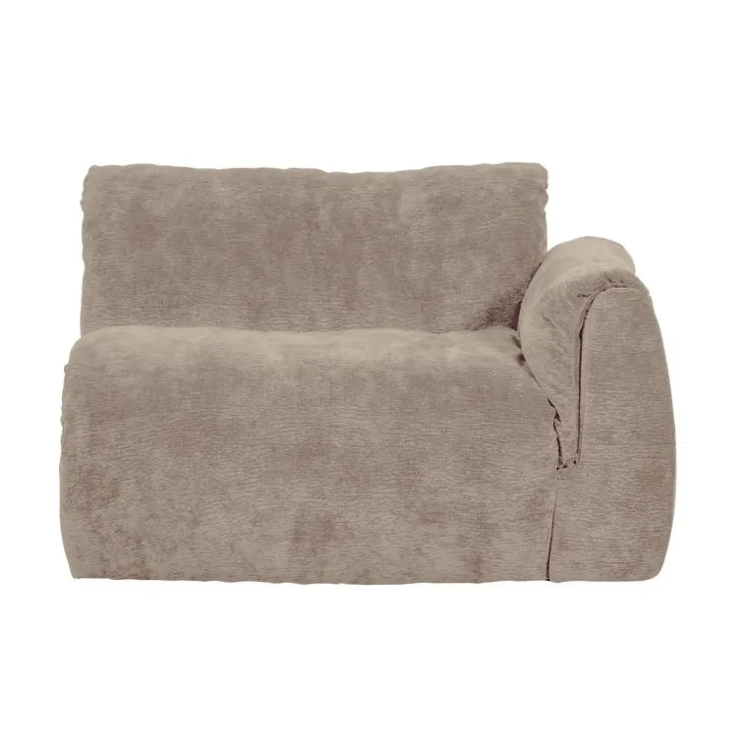 WOOOD Modulaire Banken|Baggy 1-zits element met arm rechts chenille zand