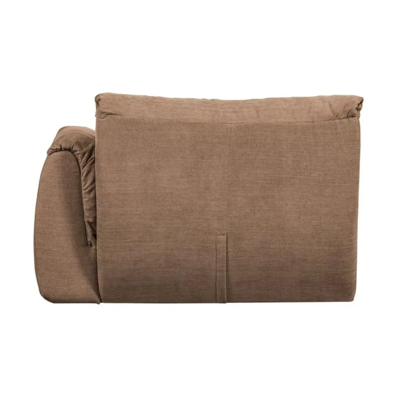 WOOOD Modulaire Banken|Baggy 1-zits element met arm rechts geweven chenille bruin