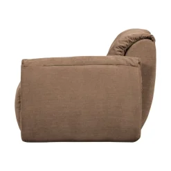 WOOOD Modulaire Banken|Baggy 1-zits element met arm rechts geweven chenille bruin