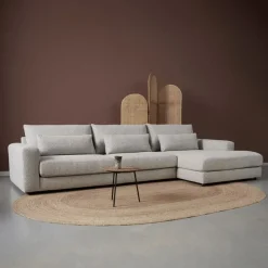 Pepp Hoekbanken|Bank Como met chaise longue rechts – Grijs Puente 09 general