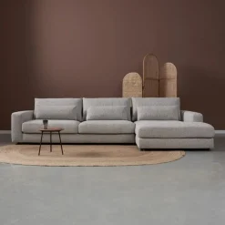 Pepp Hoekbanken|Bank Como met chaise longue rechts – Grijs Puente 09 general
