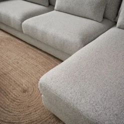 Pepp Hoekbanken|Bank Como met chaise longue rechts – Grijs Puente 09 general