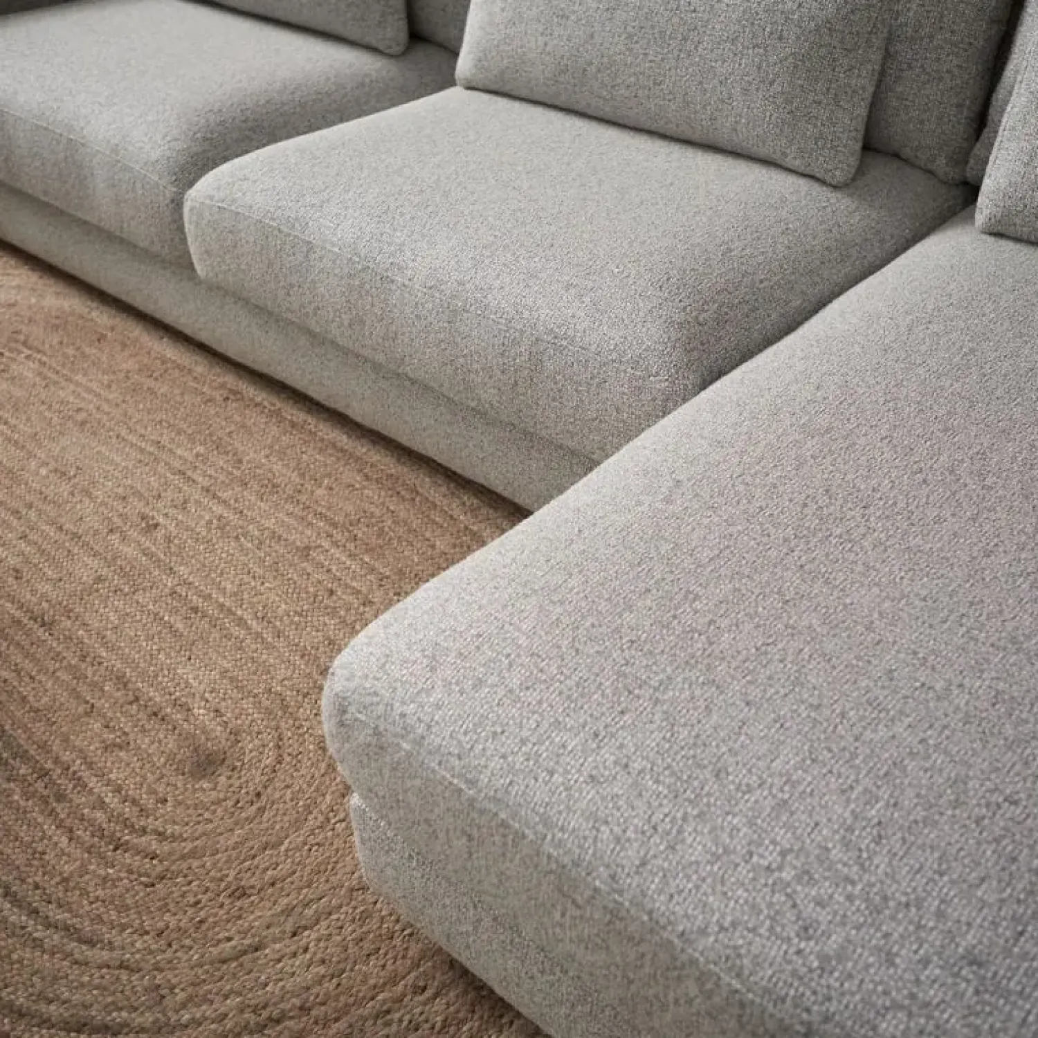 Pepp Hoekbanken|Bank Como met chaise longue rechts – Grijs Puente 09 general