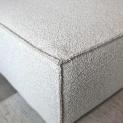 Pepp Hoekbanken|Bank Enzo Chaise longue rechts Bouclé wit
