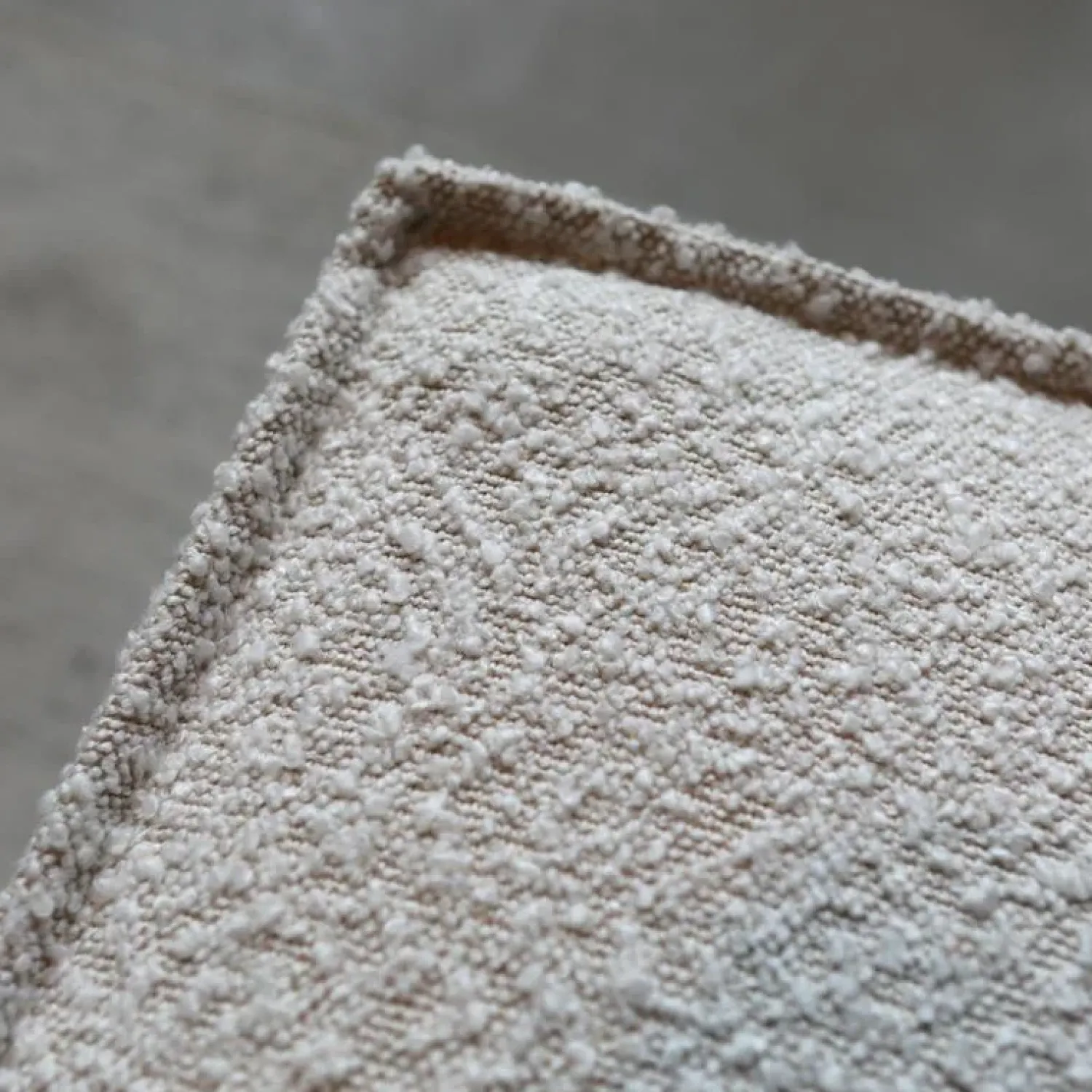 Pepp Hoekbanken|Bank Enzo Chaise longue rechts Bouclé wit