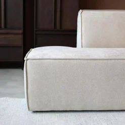 Pepp Hoekbanken|Bank Enzo Chaise longue rechts Stof beige taupe