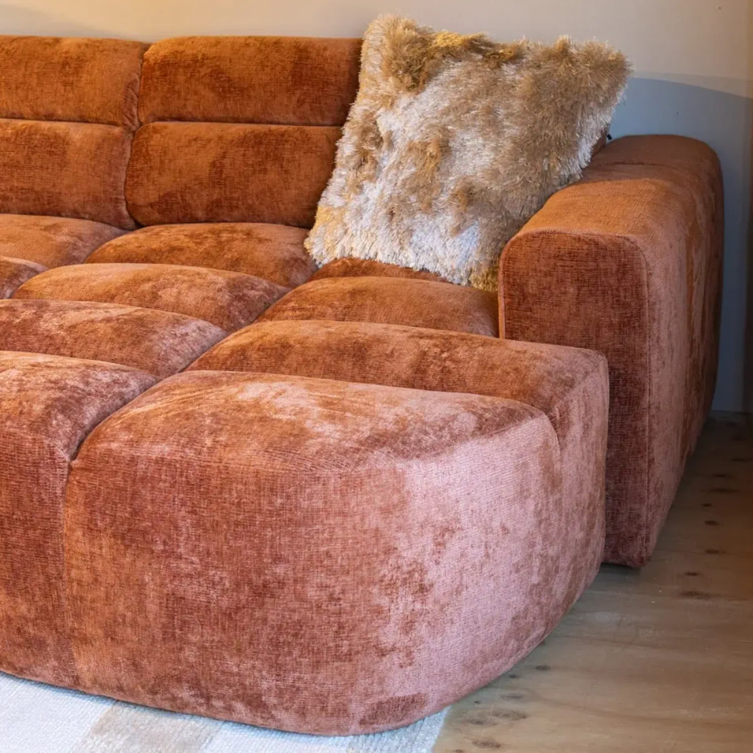 EasyFurn Modulaire Banken|Loungebanken|Bank Fay (3-zits arm links+Divan rond arm rechts)