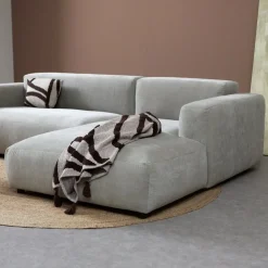 Pepp Hoekbanken|Bank Ocean Chaise longue rechts - Boston Cement Linnen