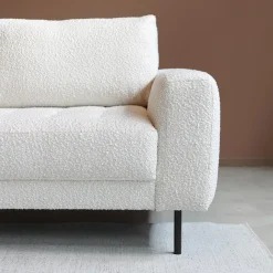 Pepp Hoekbanken|Bank Oreo Chaise longue links bouclé wit