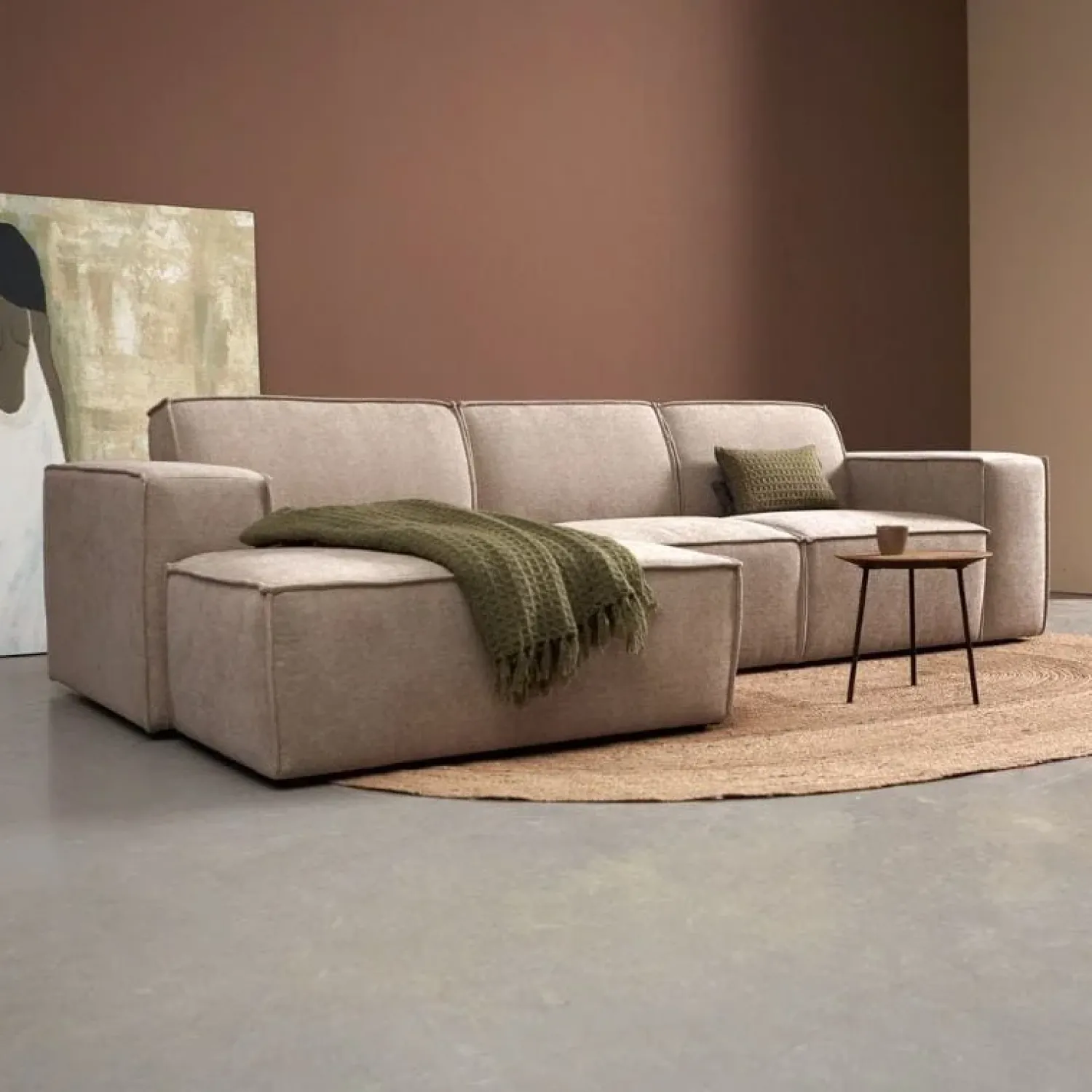 Pepp Hoekbanken|Bank Play Chaise longue links - Tesla 2003 stof